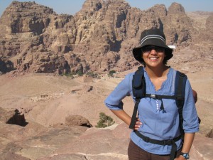 Standing atop the High Place of Sacrifice, Petra, Jordan