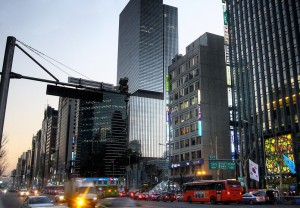 Gangnam is a real place in Seoul, South Korea that travelers can visit. Photo by Joop.